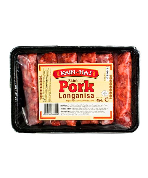 Kain-Na! FROZEN Skinless Pork Longanisa